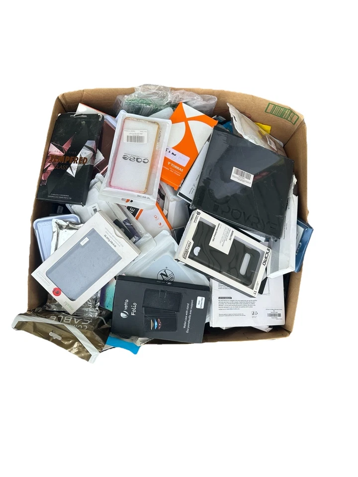 Paquete Mixto de Accesorios para Dispositivos Electrónicos - Fundas para Teléfono Protectores de Pantalla 200 PCS Foto 2 de 4