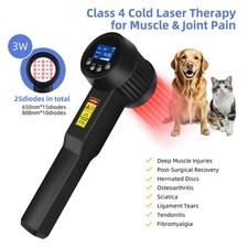 3W Red Light Laser Therapy Device for Strains, Deep Tissue Pain Relief Dogs Cats