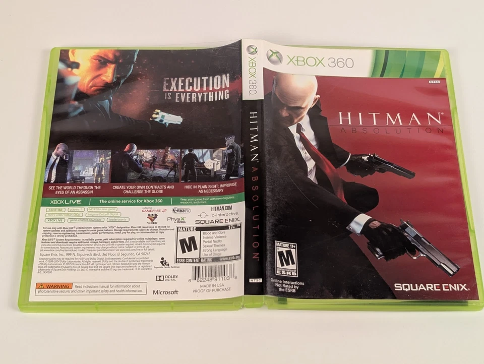 Hitman: Absolution (Microsoft Xbox 360, 2012)➡️CIB  - Tested - Excellent 📀! - Image 4 of 4