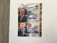 CHUCK DALY JERRY SLOAN DUAL AUTOGRAPHS 2009 SP Signature Edition 38/40