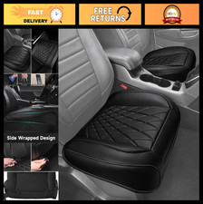 2 Pack Leather Front Car Seat Covers - Waterproof Anti-slip Universal Fit For