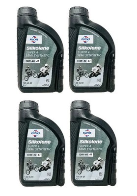 FUCHS SILKOLENE SUPER 4 10W-40 4Liter Motoröl 4T JASO SL, SJ MA2 Motorrad Bike