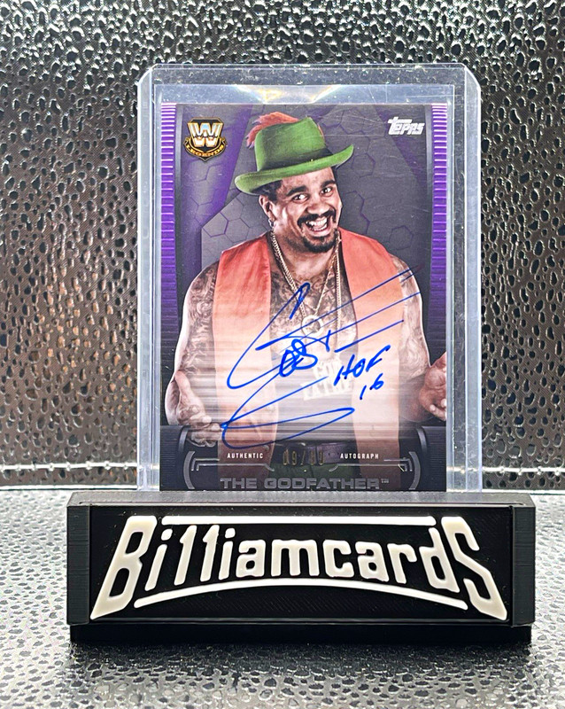 Topps 2021 WWE Undisputed The Godfather Auto purple /99#A-TG Insert