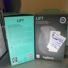 Logitech LIFT Vertical Ergonomic Mouse  Tested - Fully Functional A  Graphite