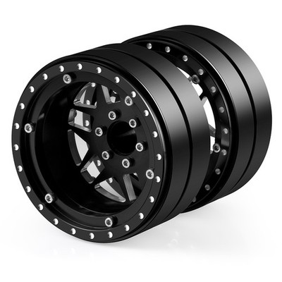 4 Cerchi E Pneumatici 2.2 Beadlock Per RC 1/10 - SCX10 Wraith 90048 90018 TRX4 - FLYXM