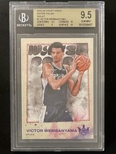 2023 Panini Court Kings Victor Wembanyama Water Color Violet /49 #1 BGS 9.5 GEM