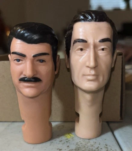 Marx JOHNNY WEST 2 Heads - Bill Buck And Sheriff Garrett