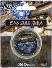 Finnabair Art Alchemy Metallique Wax .68 Fluid Ounce-Old Denim - AAMW-66768