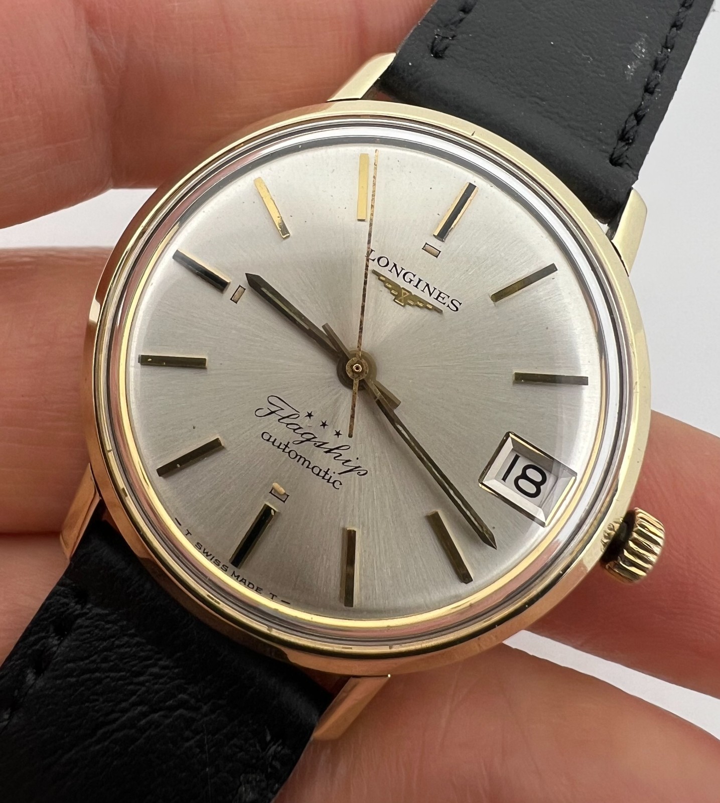 Vintage Longines Flagship Automatic Date Men's 35… - image 3