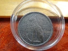 Egyptian Cat One Half 1/2 Oz .999 Antiqued Silver Bullion Round A - No Reserve