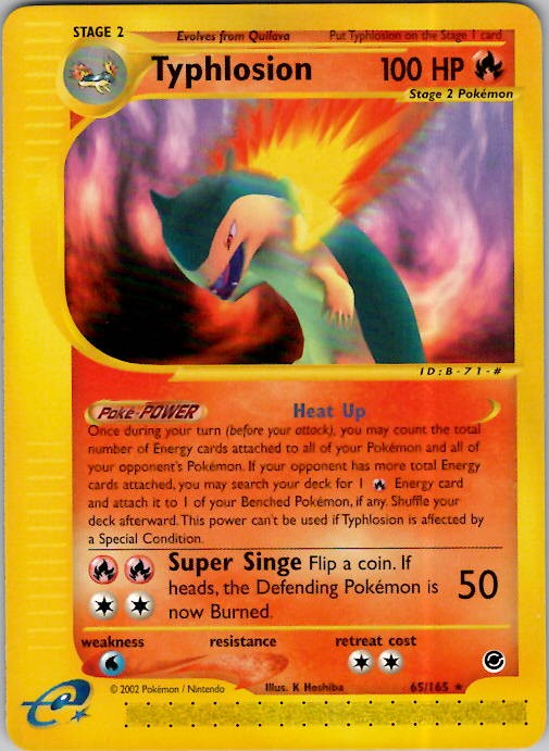 Typhlosion (65) Expedition 065/165 Normal LP/NM