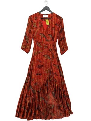Ba&sh Maxikleid in Wickeloptik in Rot