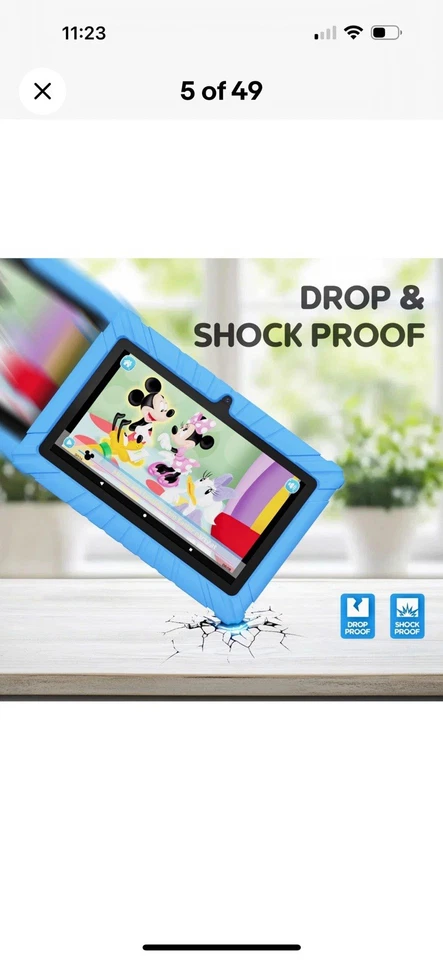 Contixo V8 7" Kids Tablet - 32GB, Exclusive 50 Disney Storybooks (Value $200) - Image 4 of 4