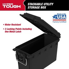 Locking And Stacking Utility And Tool Box Black Organization Box Locking And Stacking Utility And Tool Box Black Organization Box