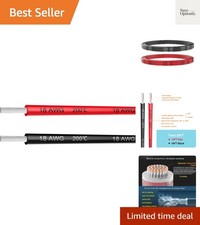 Electrical Wire 18 AWG 18 Gauge Silicone Wire Hook Up Wire Cable 20 Feet 10 ...