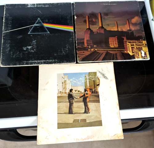 Pink Floyd Vinyl Lot Darkside of the Moon, Animals, Wish you Were Here VG