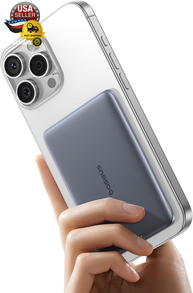 Baseus Picogo Power Bank, Ultra Slim 5000Mah Magsafe Portable