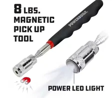 Powerbuilt 8 lb. Lighted Magnetic Pick Up Tool