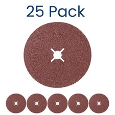 3M Slotted Fibre Discs - 115 x 22mm - 36+ (25 Pack) (782C) (89714)