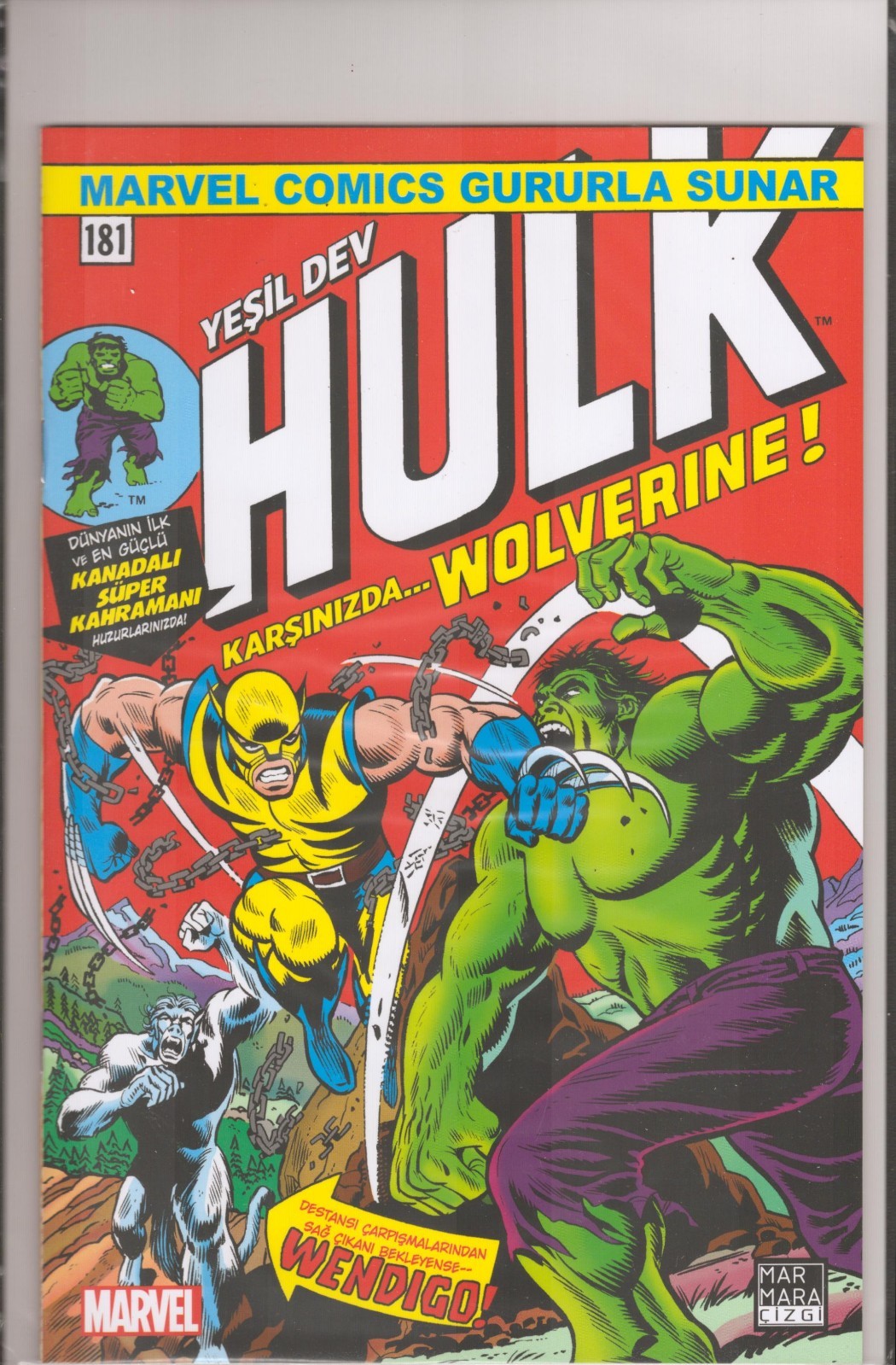 54163: MARVEL INCREÍBLE HULK: TURCO #181 CASI NUEVO - Grado