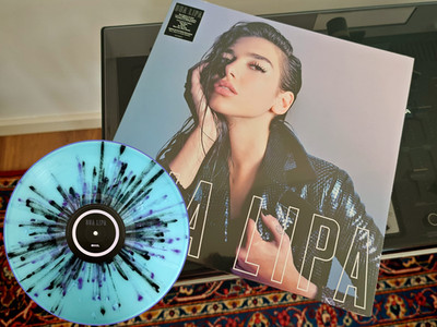 Dua Lipa Urban Outfitters UO Splatter Schallplatte Vinyl LP Self Titled Purple