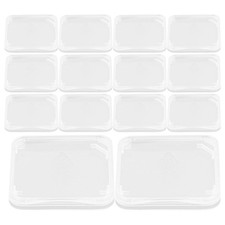 100 Pack Single Card Case, Clear Plastic Memory Card Holder Storage Box for S...