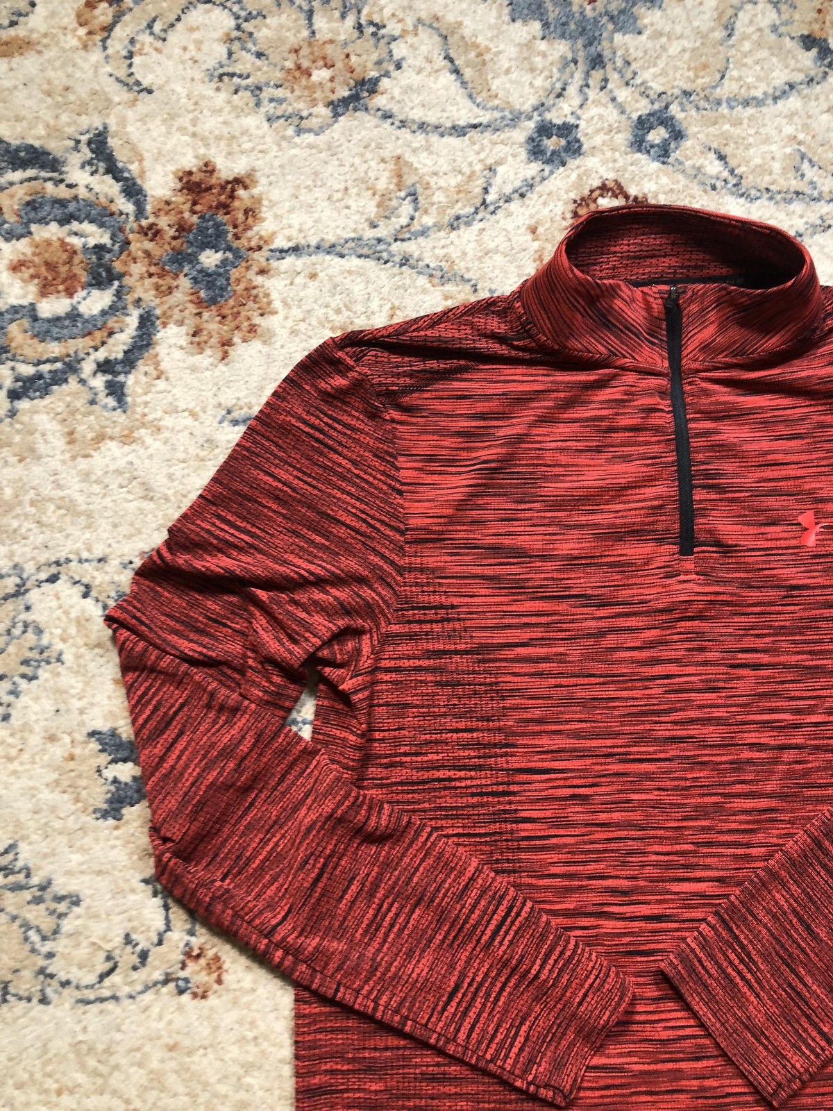 Under Armour Threadborne Pullover Mens Medium Red… - image 3