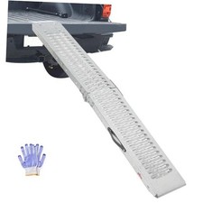 83" Folding Motorcycle Ramp, 480 lbs Capacity Steel Bike Ramp for Truck, Anti