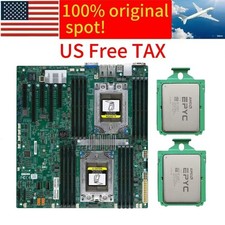 Supermicro H11DSI-NT Motherboard  2x AMD EPYC 7302 CPU Processor Combo