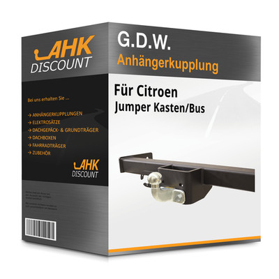 Für Citroen Jumper Kasten/Bus 07.2024-jetzt G.D.W. Anhängekupplung starr NEU