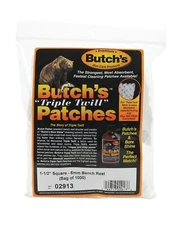 Butch's Bench Rest Twill Cleaning Patches (Bag-1000) (1-1/2-Inch)