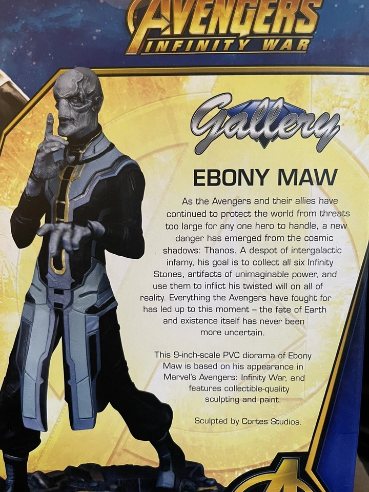 Avengers Infinity War Ebony Maw PVC X2 **Coleção de diorama** - Imagem 2 de 4