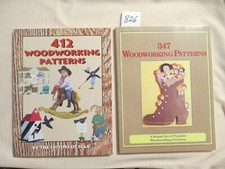 TWO WOODWORKING PATTERN BOOKS.