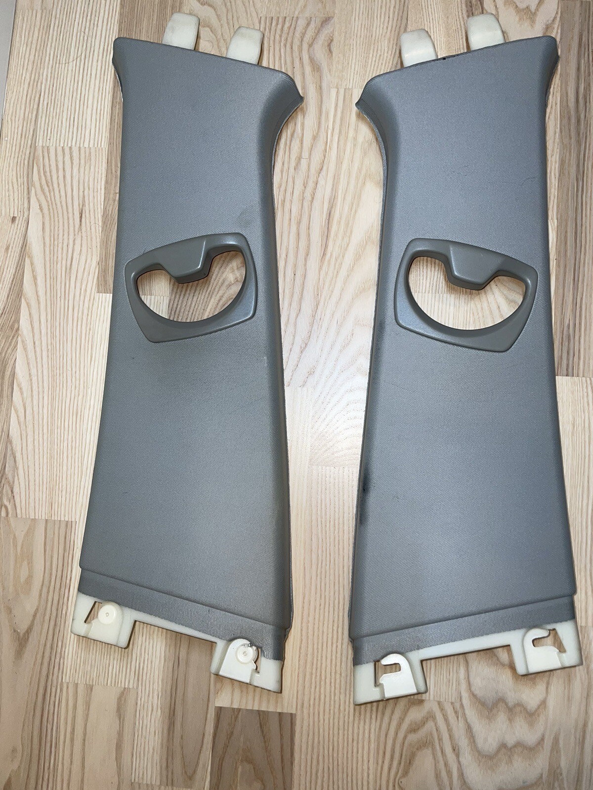 0611 BMW E90 E91 BPillar Interior Trim Panel Gray 325 328 330 335 M3