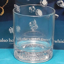 CROWN ROYAL *** Low Ball TUMBLER Whiskey Glass *** Embossed Label on Base