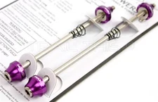 Halo Hex Key 100/135mm Bolt-On Skewer Set Purple Front/Rear Road / Track Bike