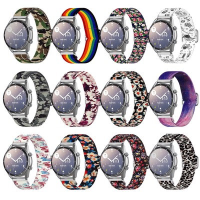 22MM Elastic Strap for Samsung Galaxy Watch3 45mm Huawei GT2 PRO Accessories