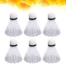 24pcs Plastic Badminton Simple Small Fitness Shuttlecocks for Outdoor White 