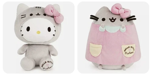 Hello Kitty x Pusheen Hello Kitty And Pusheen Costume Plush Set of 2