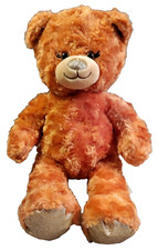 Build A Bear Pumpkin Spice Orange Gold Glitter Stuffed 17" Plush Pre-loved