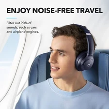 soundcore by Anker Q20i Hybrid Active Noise Cancelling Headphones Large Bass App - Image 2 of 4