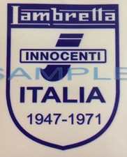 Lambretta Innocenti Car Vespa Lambretta Scooter Camper Van Decal Sticker