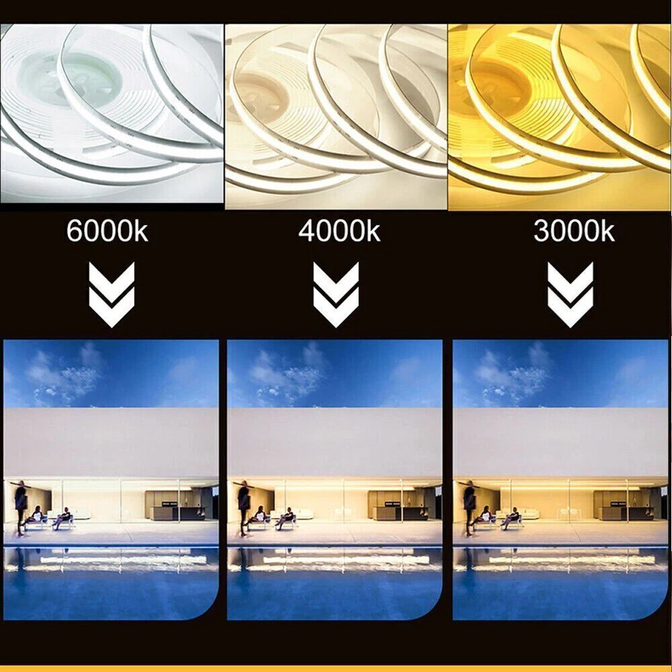 3mm COB LED Strips Light 5V USB Dimmable Flexible Tape Lights Home Lighting TV - Image 4 of 4