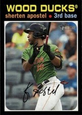 2020 Topps Heritage Minor League Sherten Apostel #4 Down East Wood Ducks