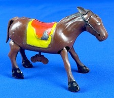 Vintage JUMPING Galloping HORSE Tin Wind-Up Toy OCCUPIED JAPAN - WORKS GREAT