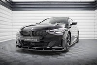 Front Ansatz V.3 FüR BMW 2Er Coupe G42 Schwarz Hochglanz Spoilerlippe Schwert