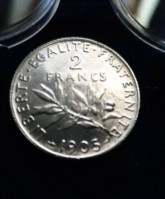 2 Francs Argent Semeuse 1905 SUP. - Photo 1/4