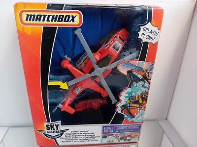 Matchbox Sky Busters Missions Ocean Chopper Helicopter in Box