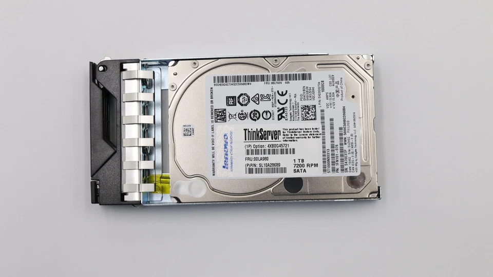Lenovo ThinkServer 00LA980 4XB0G45721 1TB SATA 7.2K 2.5'' 6Gbs Hard Drive HDD - Image 2 of 4