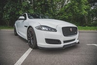 Cup Spoilerlippe Schwarz FüR Jaguar XJ X351 FL Frontspoiler Spoilerschwert ABS